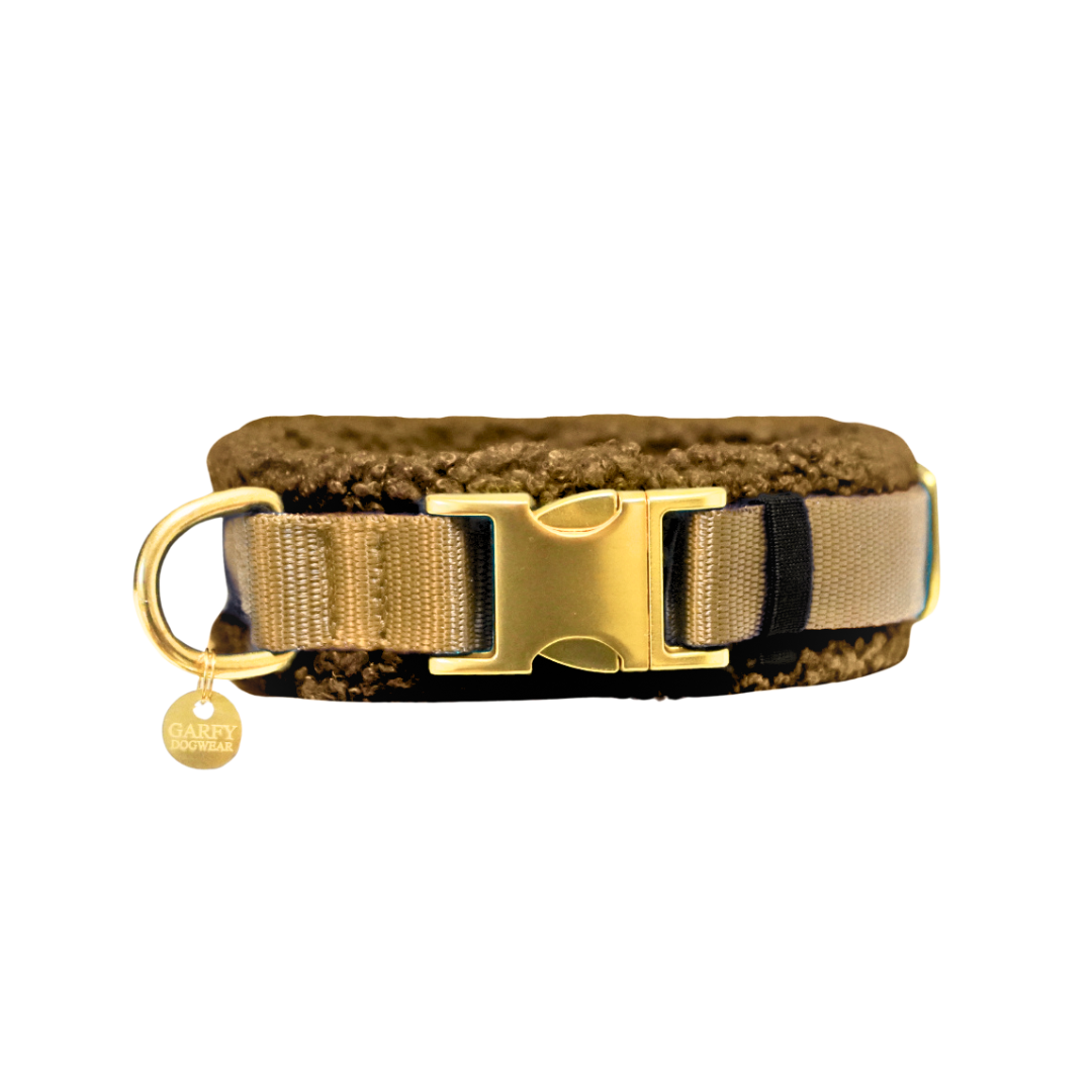 Teddy Hundehalsband 'Mocca'