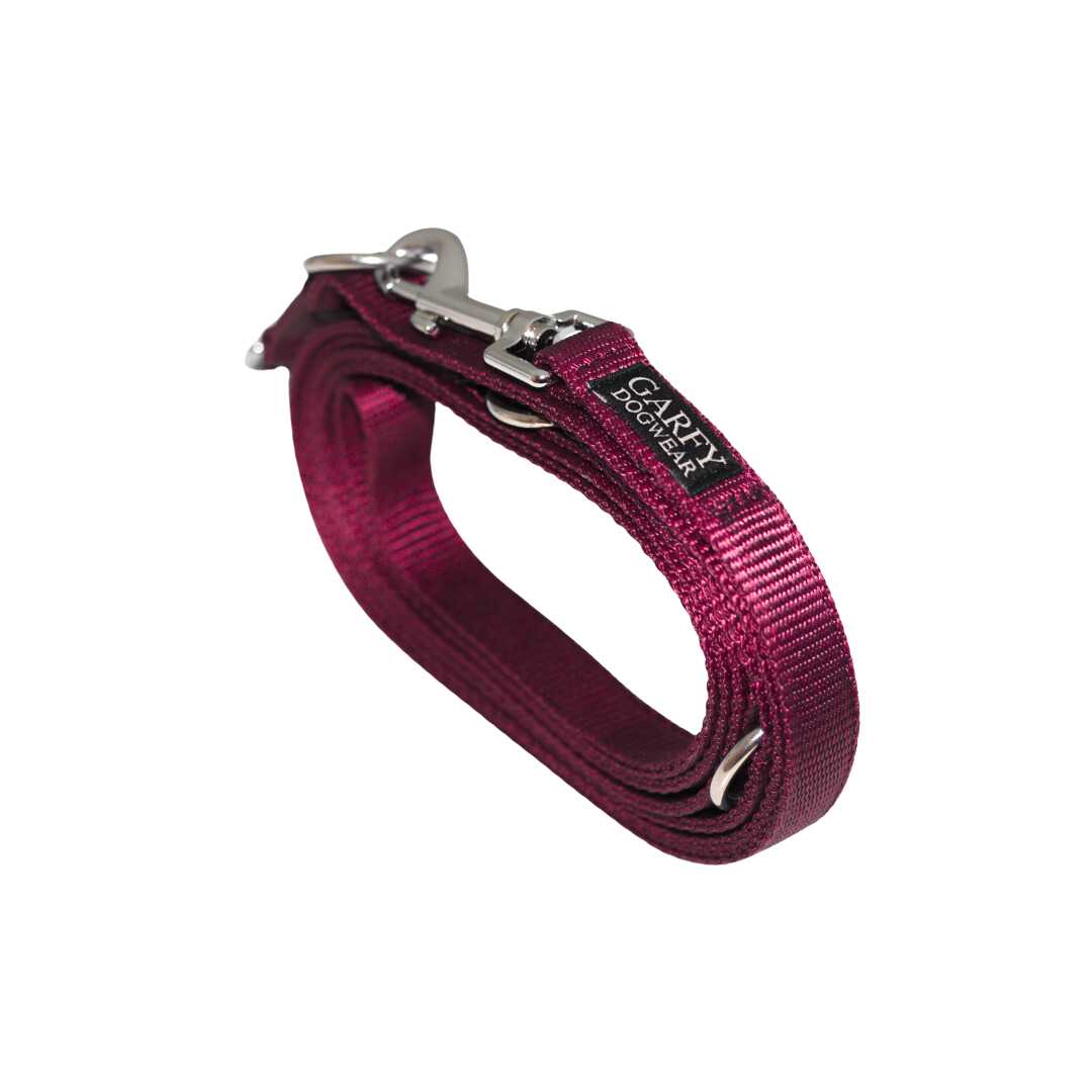 Hundeleine Basic Burgundy